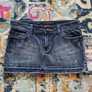 COPY - Abercrombie & Fitch denim mini skirt.